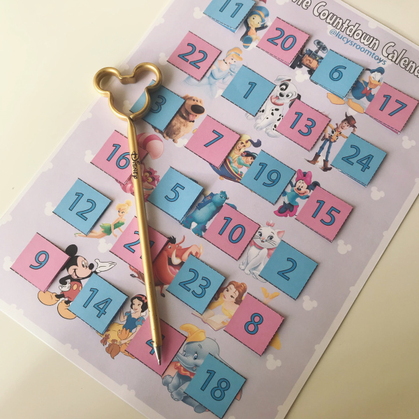 Free Printable – Disney Movie Countdown Calendar