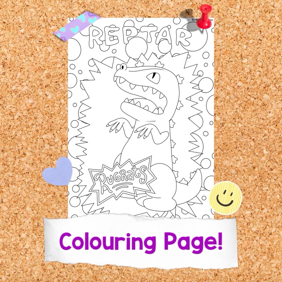 Reptar (Rugrats) Colouring Page
