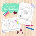 Valentine’s Colouring Sheets